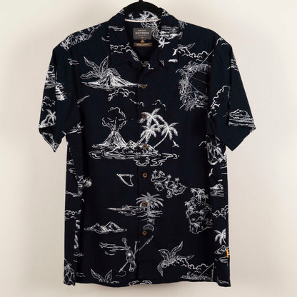 Camisa Hawaiana Azul (S) Quicksilver