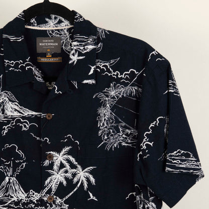 Camisa Hawaiana Azul (S) Quicksilver