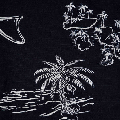 Camisa Hawaiana Azul (S) Quicksilver
