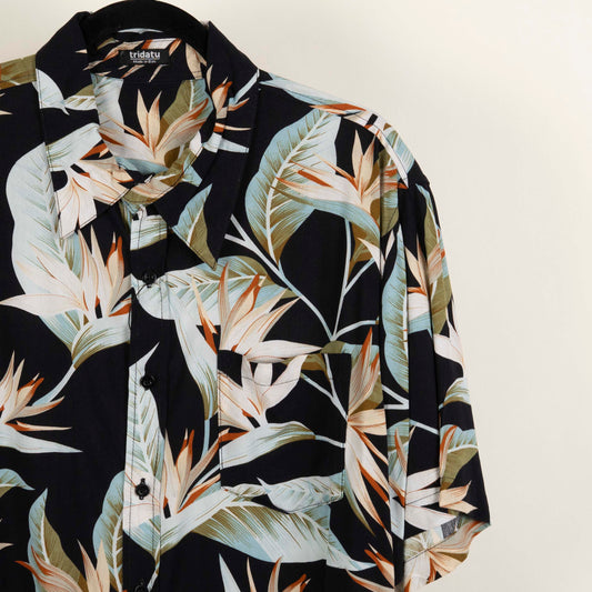 Camisa Estampada Negro (L) Tridatu