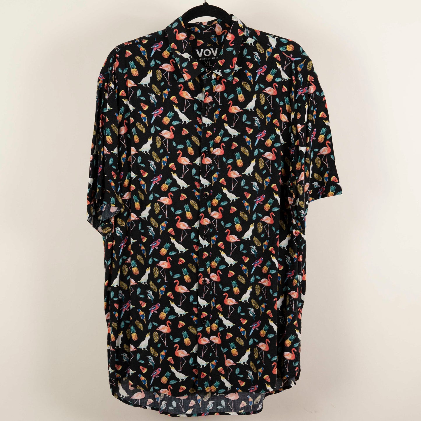Camisa Estampada Negro (XL) VoV