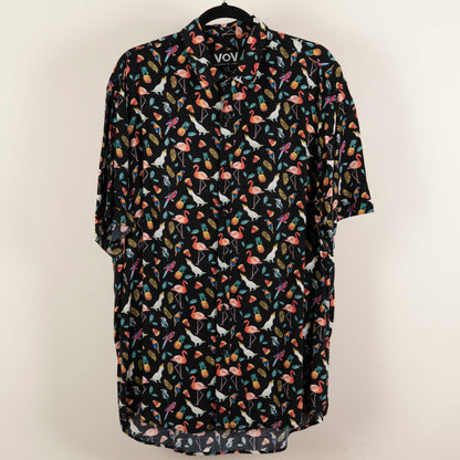 Camisa Estampada Negro (XL) VoV