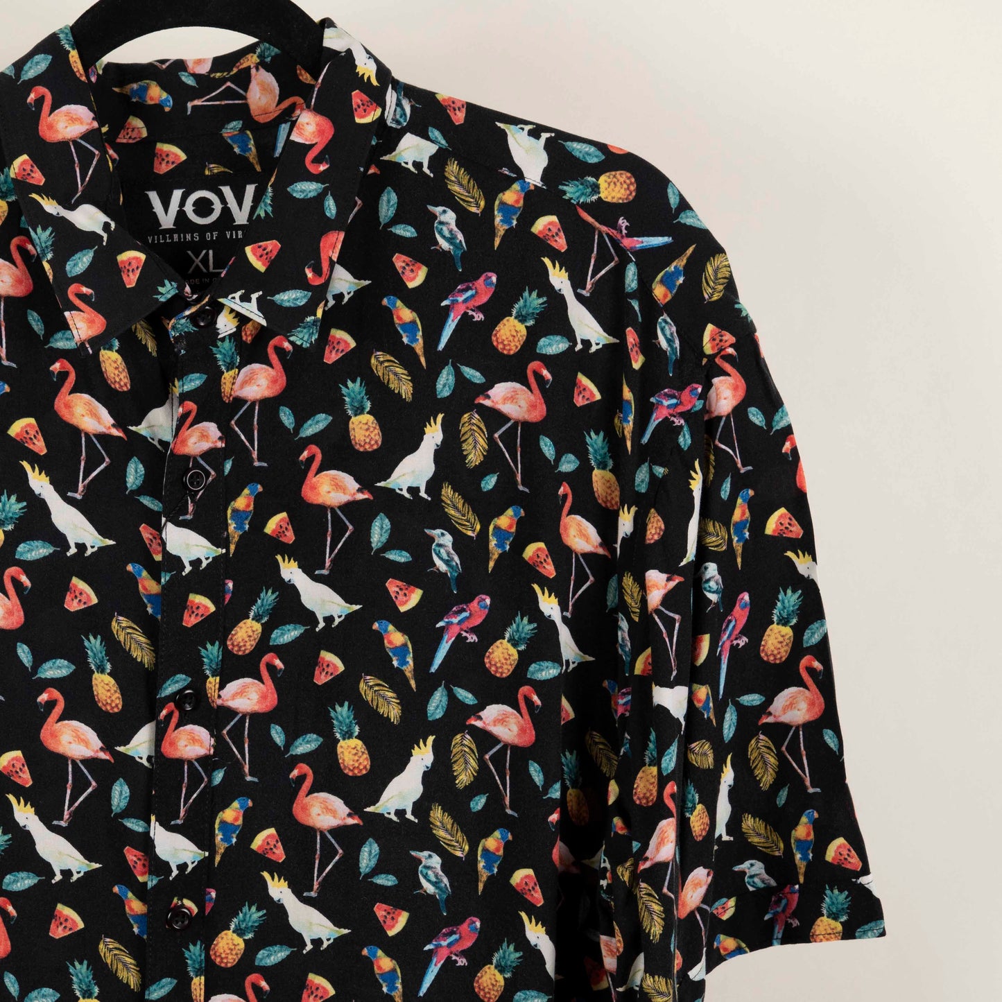 Camisa Estampada Negro (XL) VoV