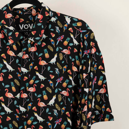 Camisa Estampada Negro (XL) VoV