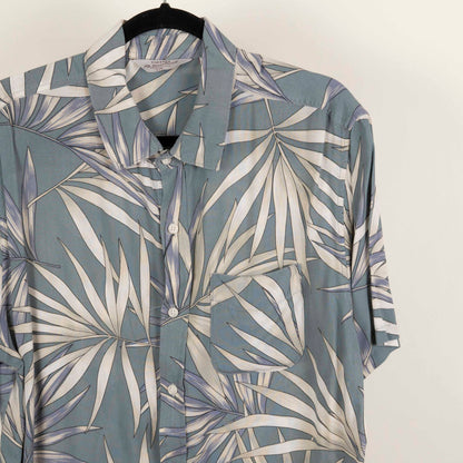 Camisa Estampada Azul (L) Vintage Remastered