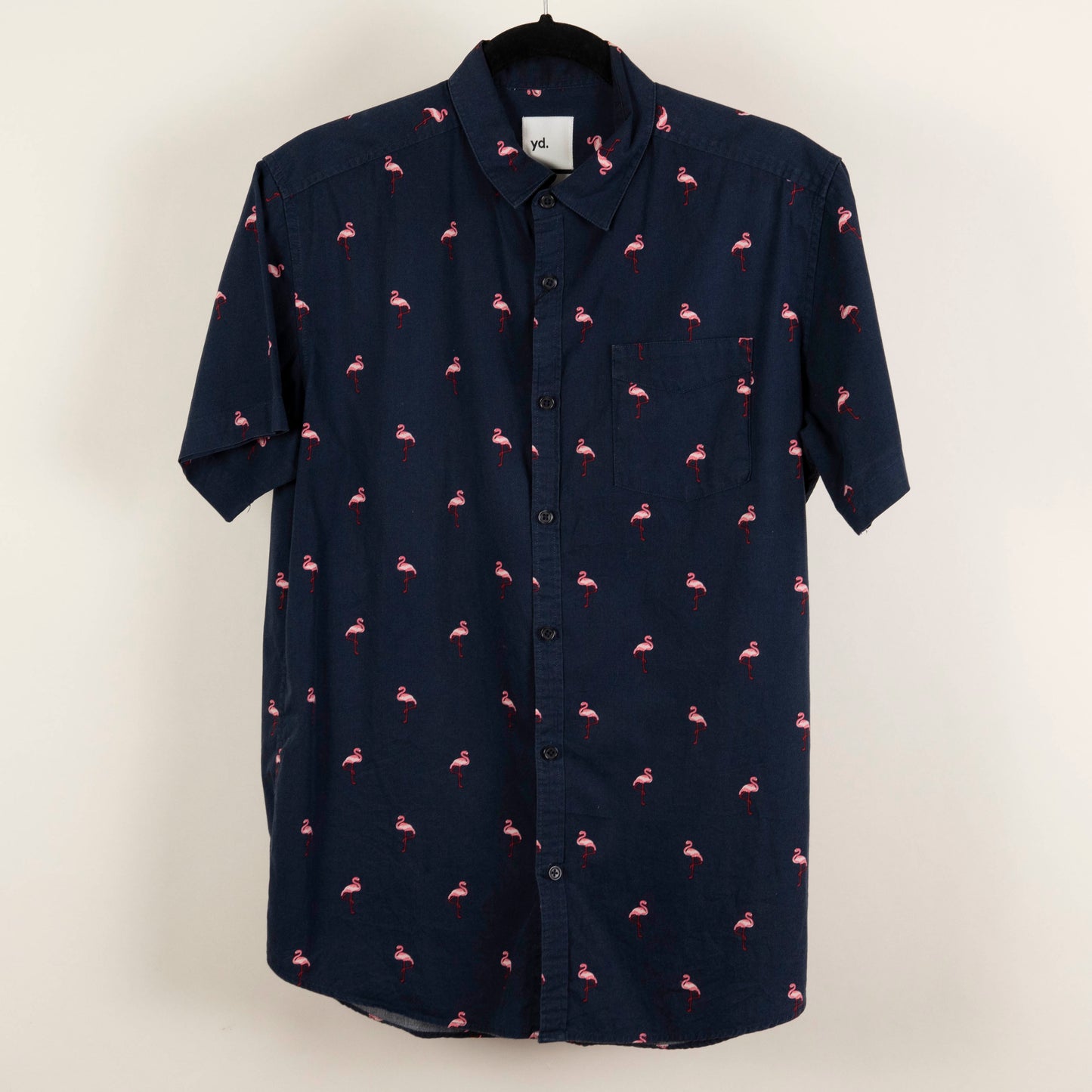 Camisa Estampada Azul (M) Yd