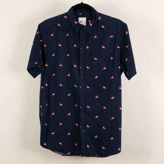 Camisa Estampada Azul (M) Yd