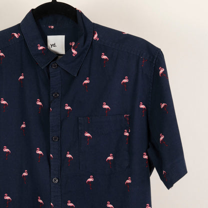 Camisa Estampada Azul (M) Yd