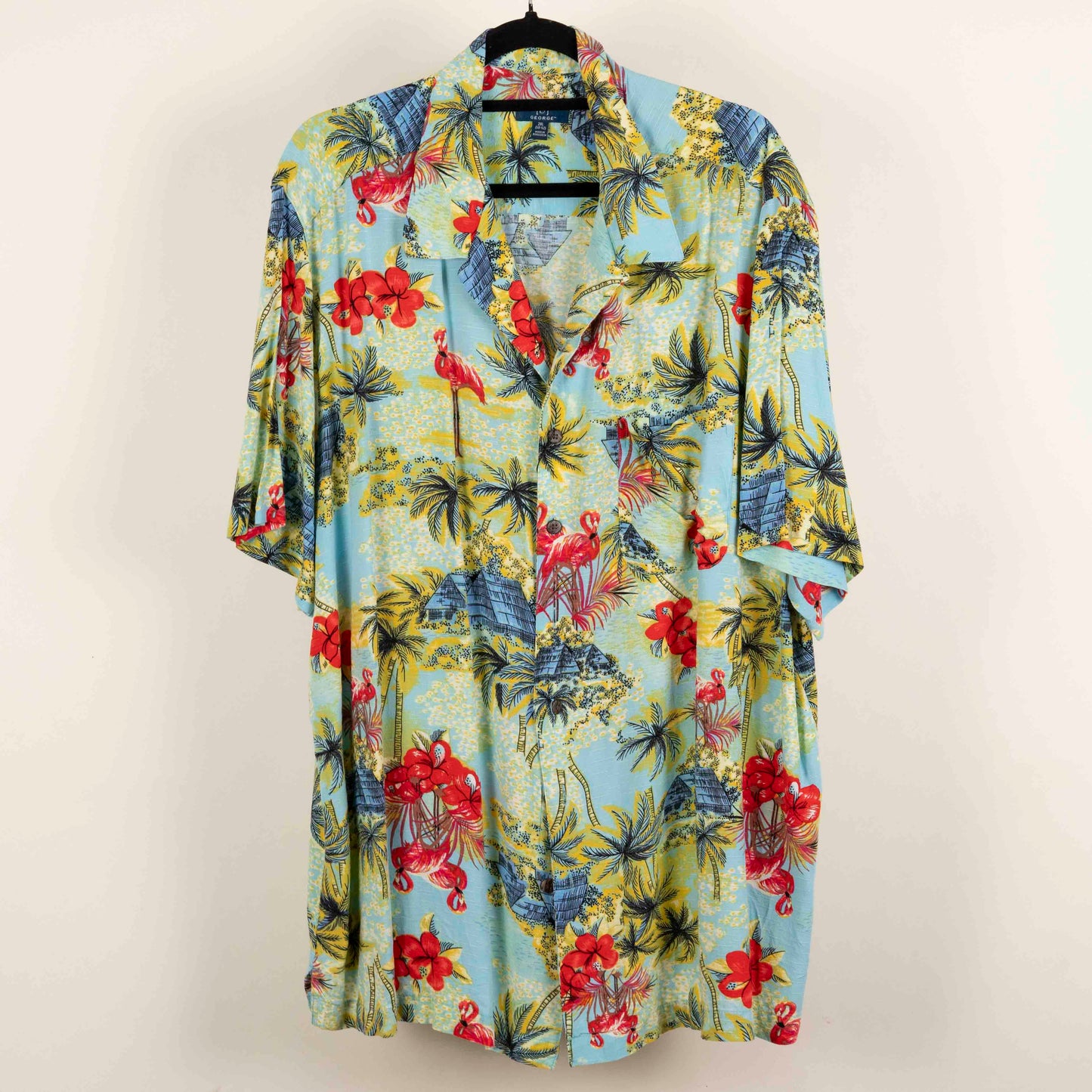 Camisa Hawaiana Verde (2XL) George
