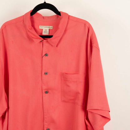 Camisa Hawaiana Rosa (3XL) Island Passport