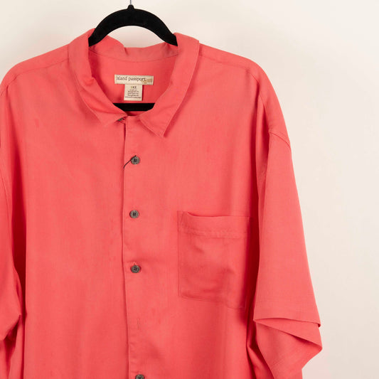 Camisa Hawaiana Rosa (3XL) Island Passport