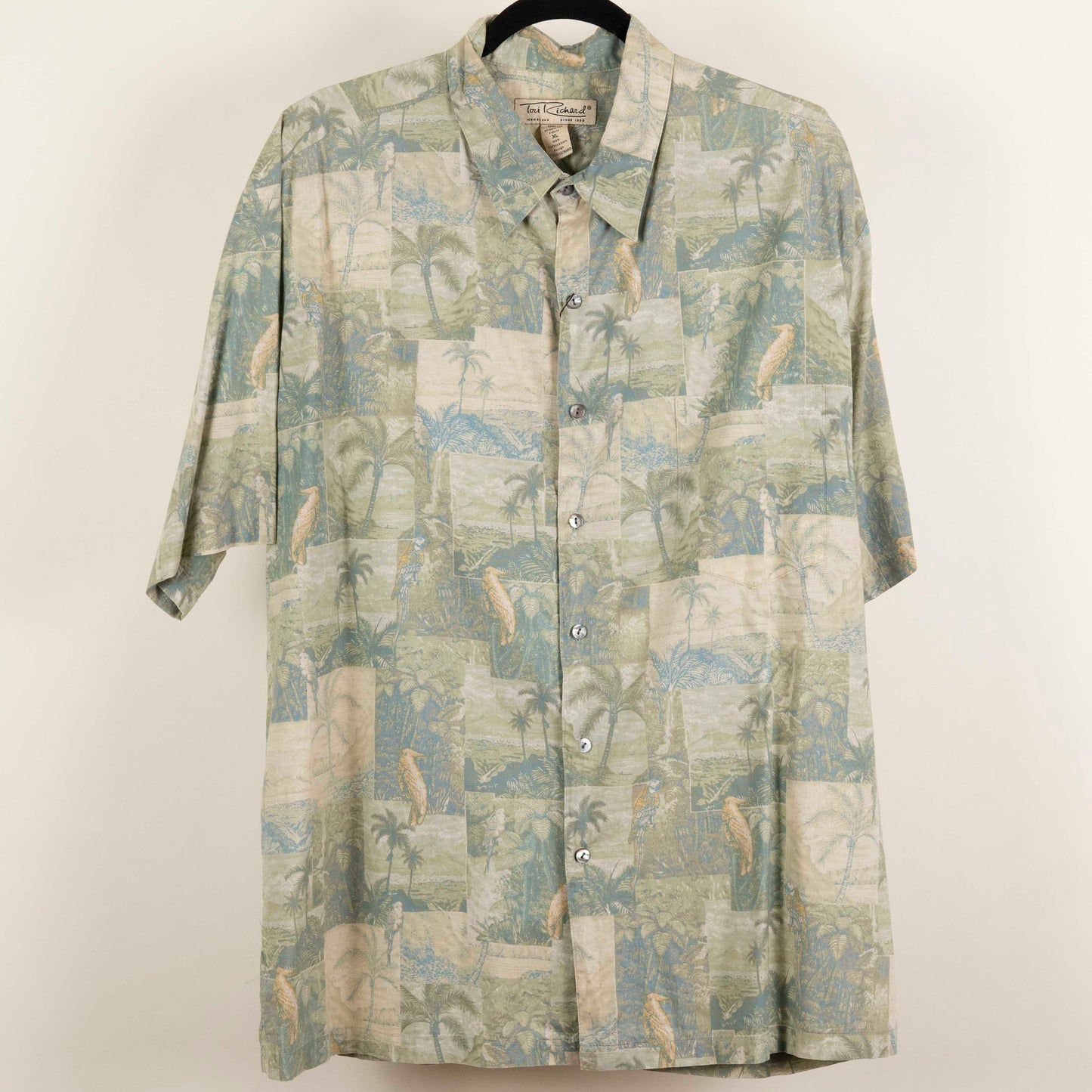 Camisa Estampada Verde (XL) Tori Richards