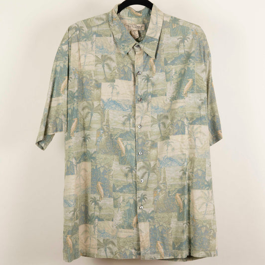 Camisa Estampada Verde (XL) Tori Richards