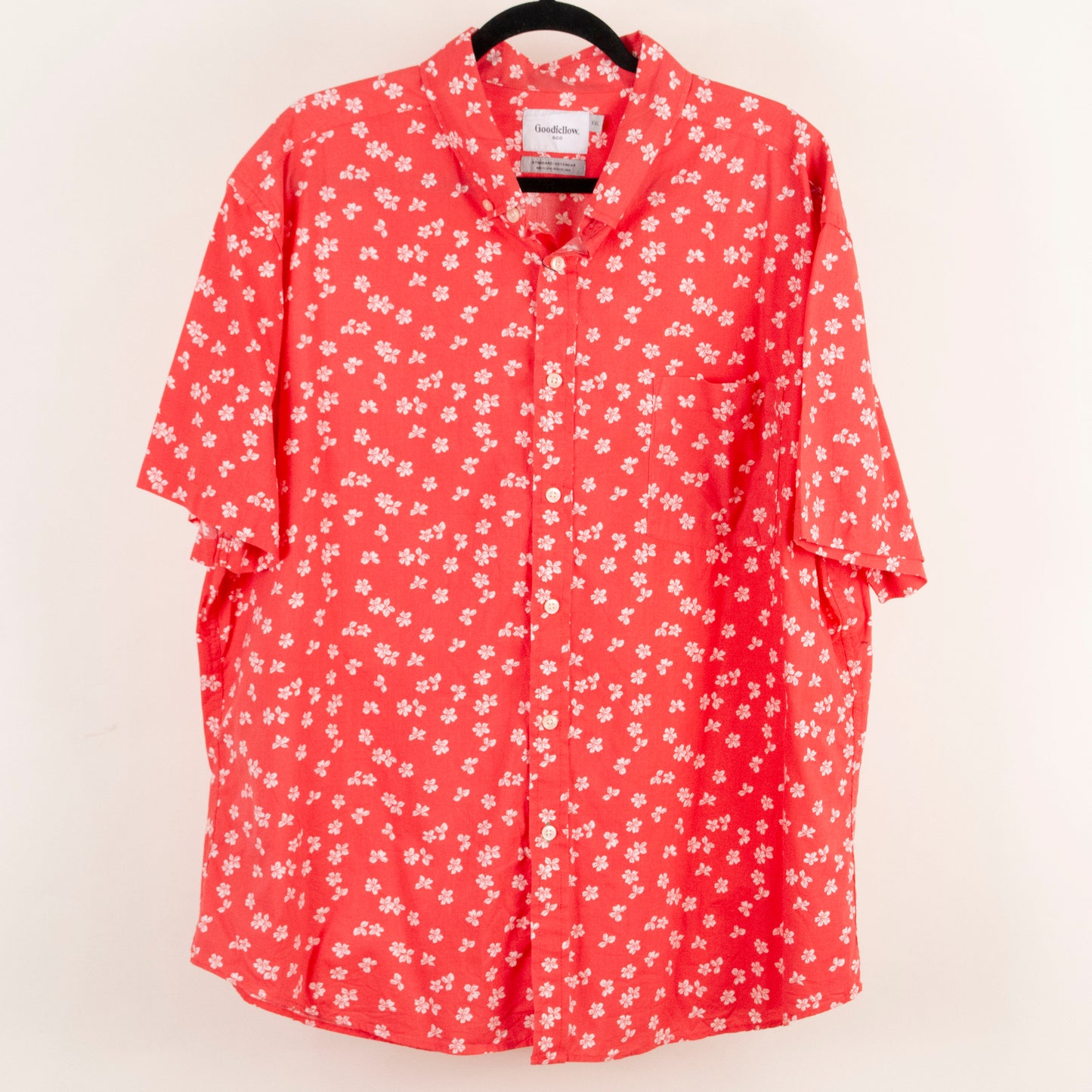 Camisa estampada rojo (2XL) Goodfellow&co