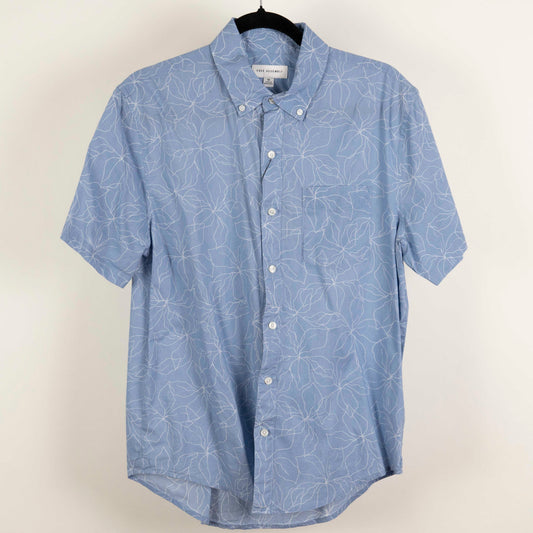 Camisa Estampada Azul (M) Free Asembly