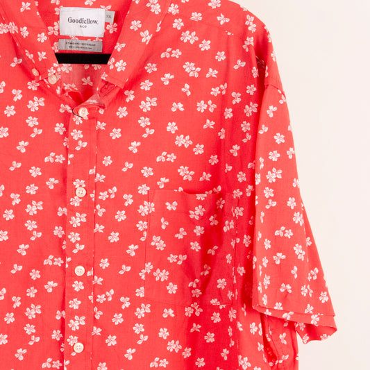 Camisa estampada rojo (2XL) Goodfellow&co