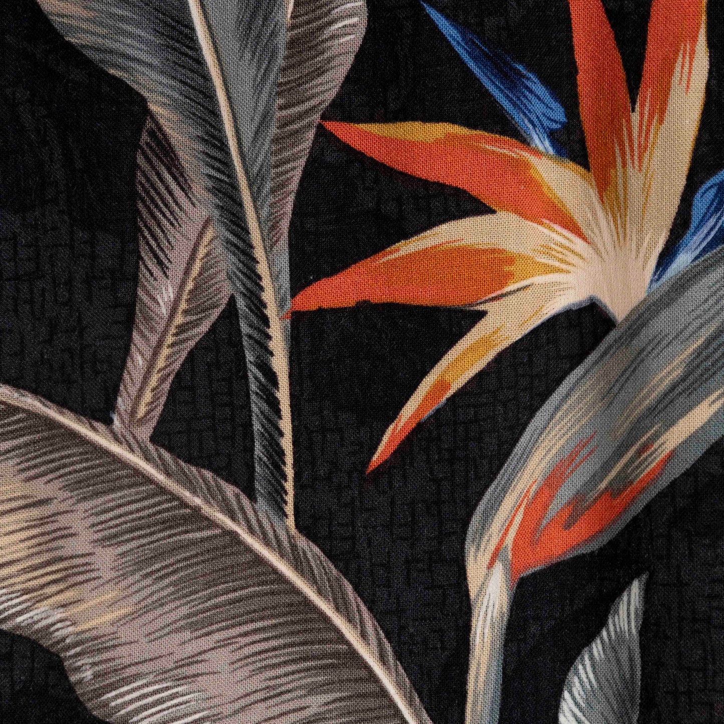 Camisa Hawaiana Negro (M) Batik Bay