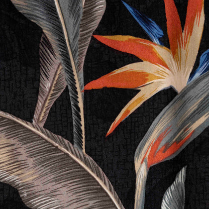 Camisa Hawaiana Negro (M) Batik Bay