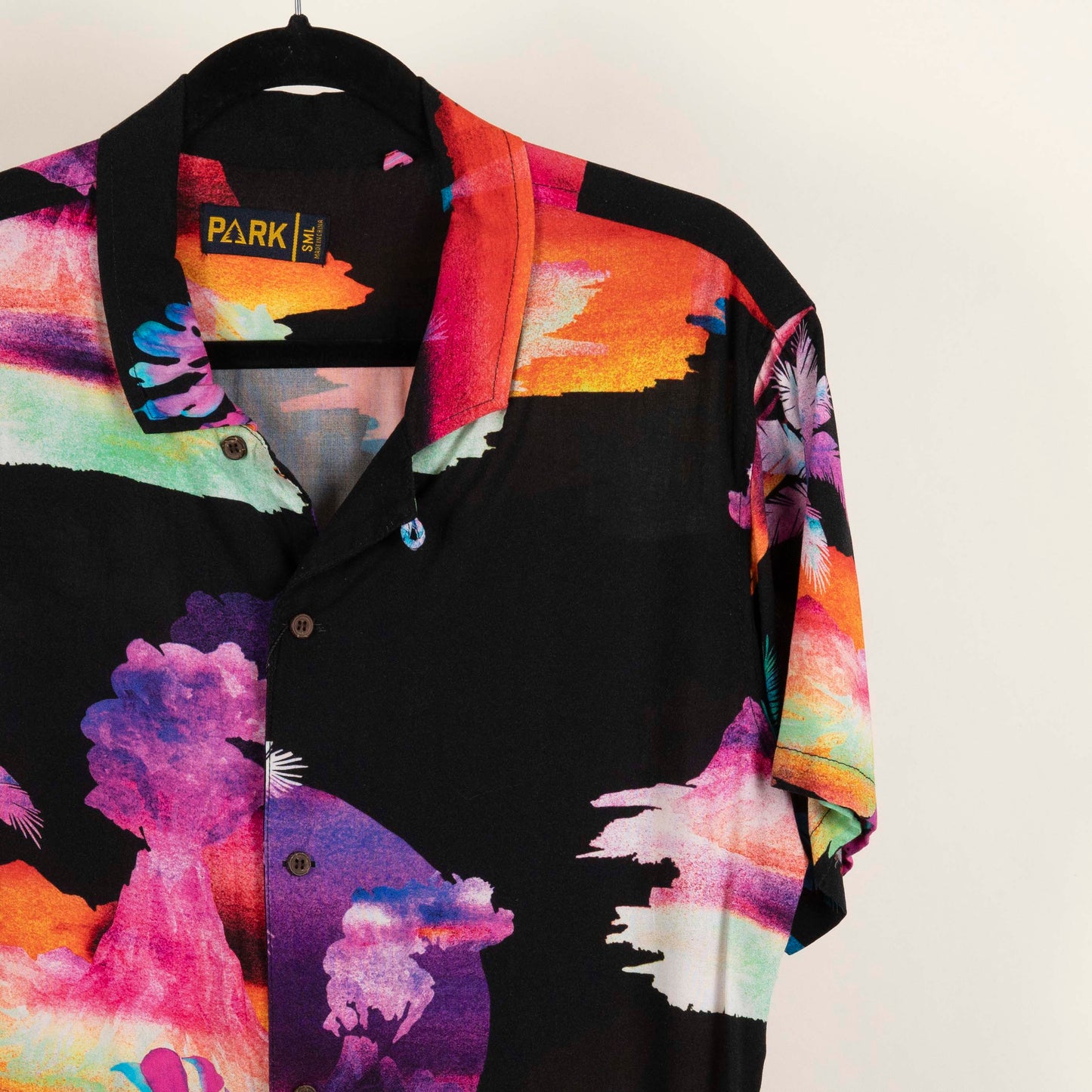 Camisa Hawaiana Negro (S) Park