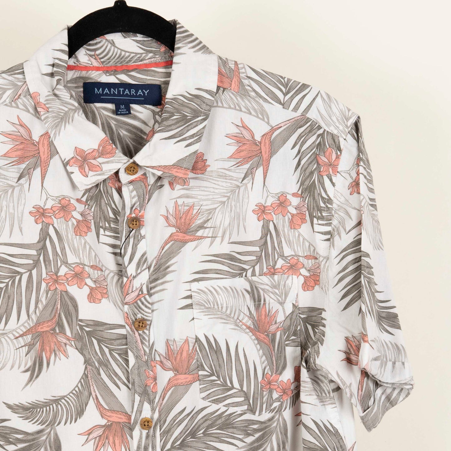 Camisa Estampada Blanco (M) Mantaray