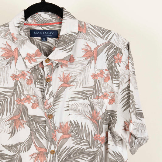Camisa Estampada Blanco (M) Mantaray