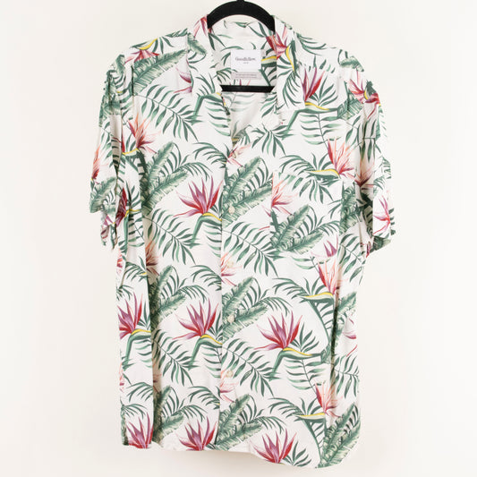 Camisa hawaiana blanco (L) Goodfellow