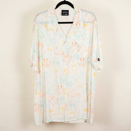 Camisa Estampada Blanco (2XL) Pokemon