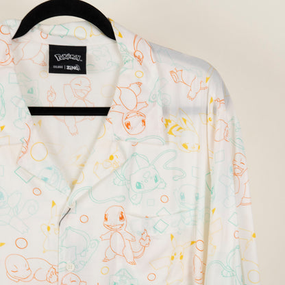 Camisa Estampada Blanco (2XL) Pokemon