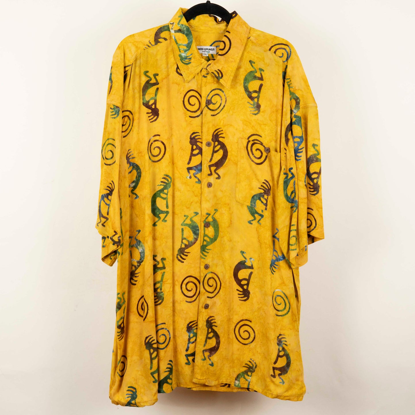 Camisa Estampada Amarillo (2XL) Mad Gringo