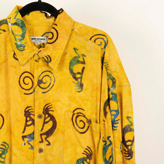 Camisa Estampada Amarillo (2XL) Mad Gringo