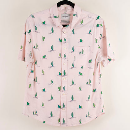 Camisa estampada rosa (M) Goodfellow
