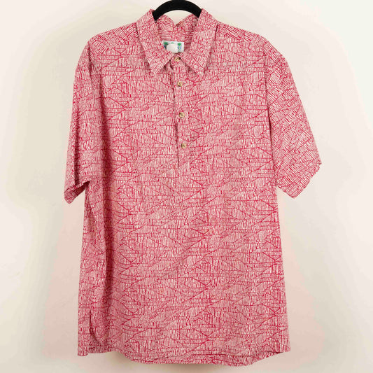 Camisa Hawaiana Rojo (XL) Kalani