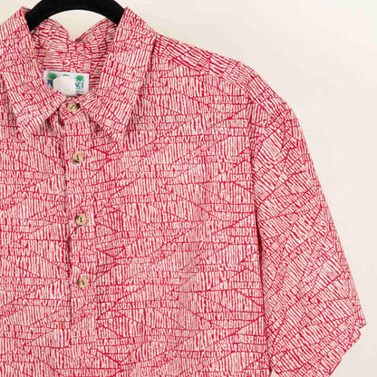 Camisa Hawaiana Rojo (XL) Kalani