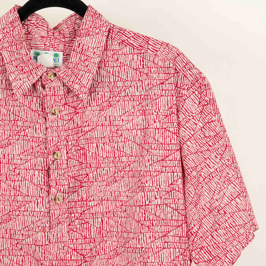 Camisa Hawaiana Rojo (XL) Kalani