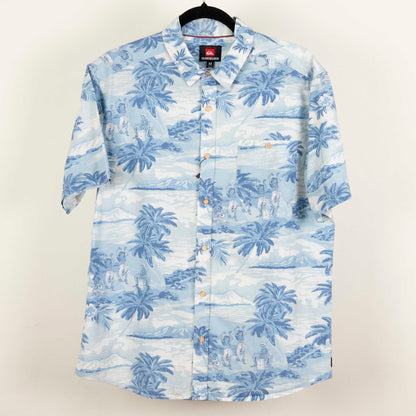 Camisa Hawaiana Azul (M) Quicksilver
