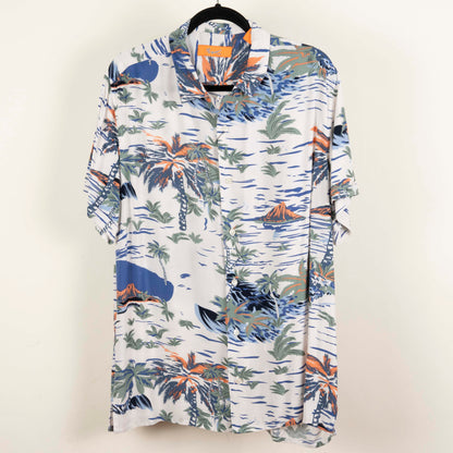 Camisa Hawaiana Blanco (L) Newport