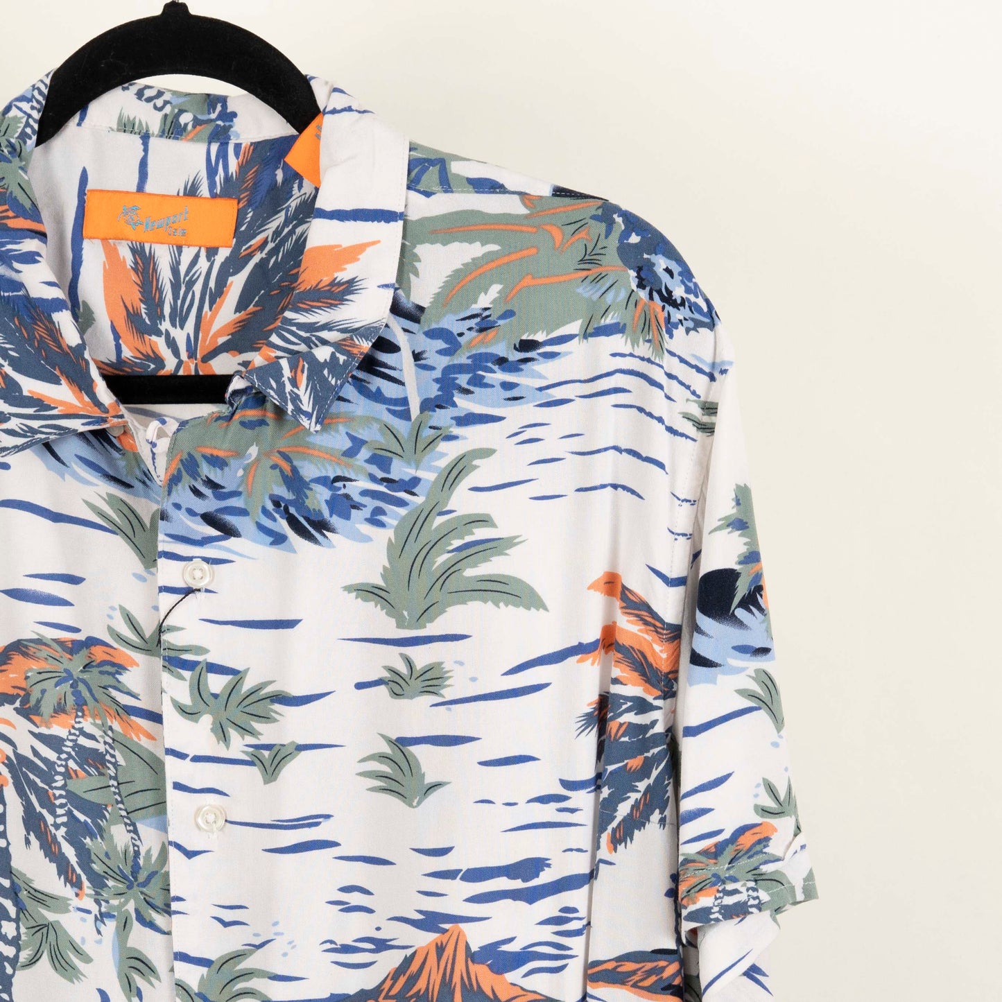 Camisa Hawaiana Blanco (L) Newport