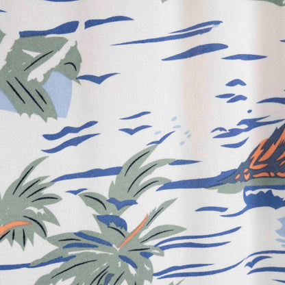 Camisa Hawaiana Blanco (L) Newport