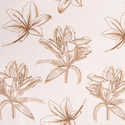 Camisa estampada beige (L) Goodfellow