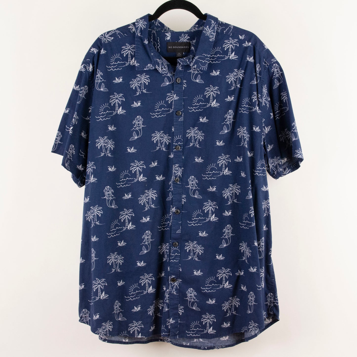 Camisa hawaiana azul marino (3XL) No boundaries