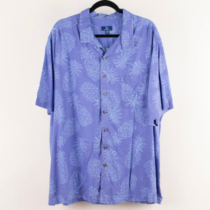 Camisa estampada azul (2XL) George