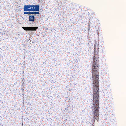 Camisa estampada blanco (L) APT.9