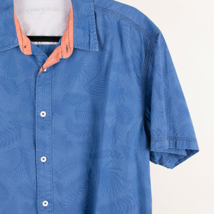 Camisa estampada azul (M) Cypress club
