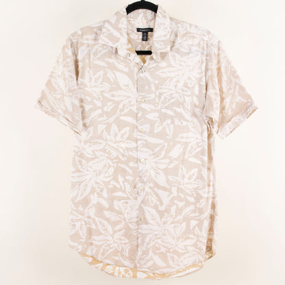 Camisa hawaiana beige (S) Van Heusen