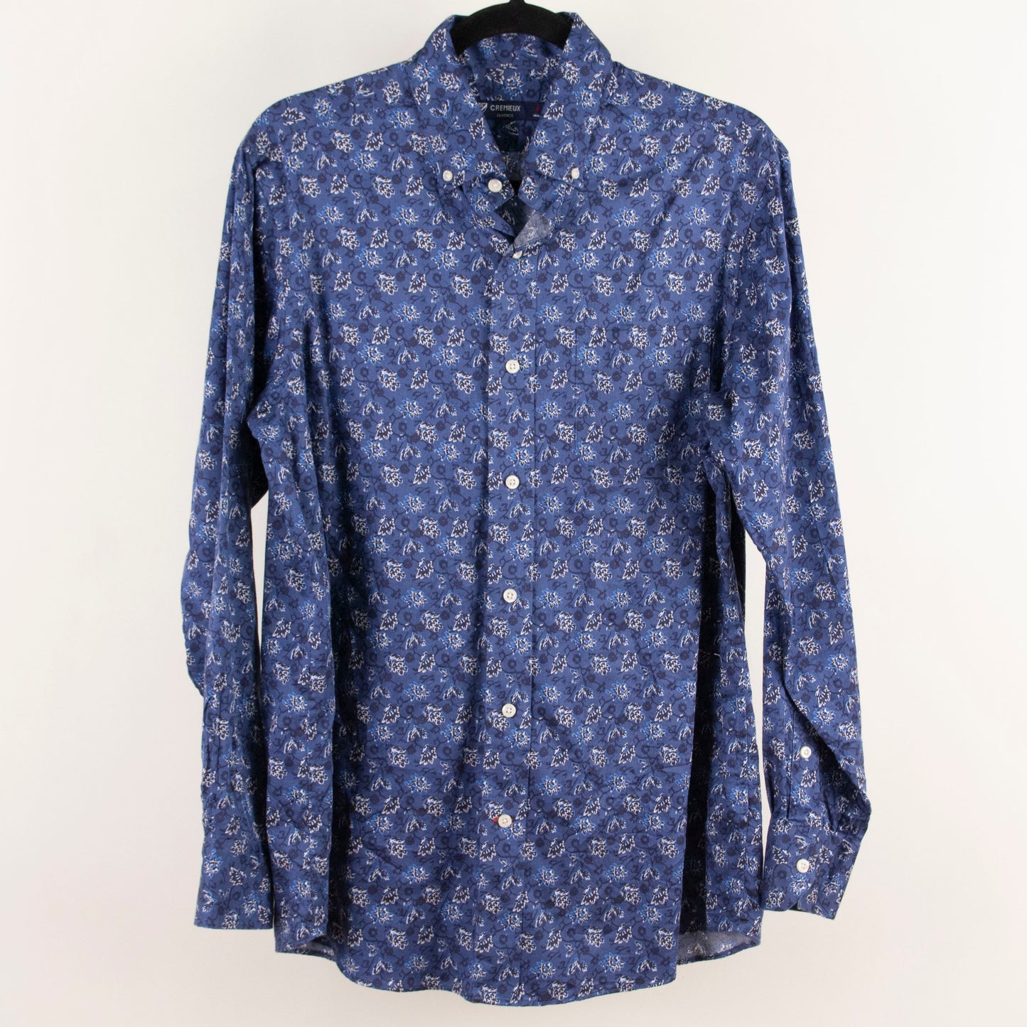 Camisa estampada azul (M) Cremieux