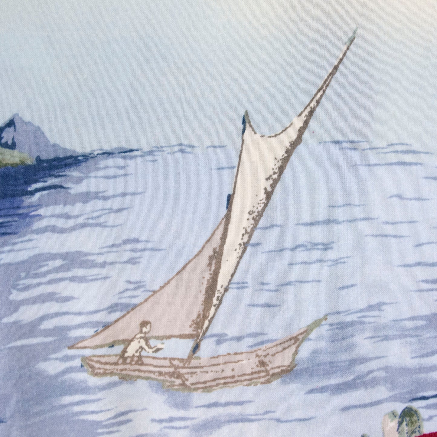 Camisa hawaiana azul (L) Big Creek