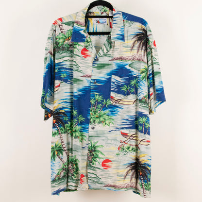 Camisa hawaiana azul (XL) Ocean Current