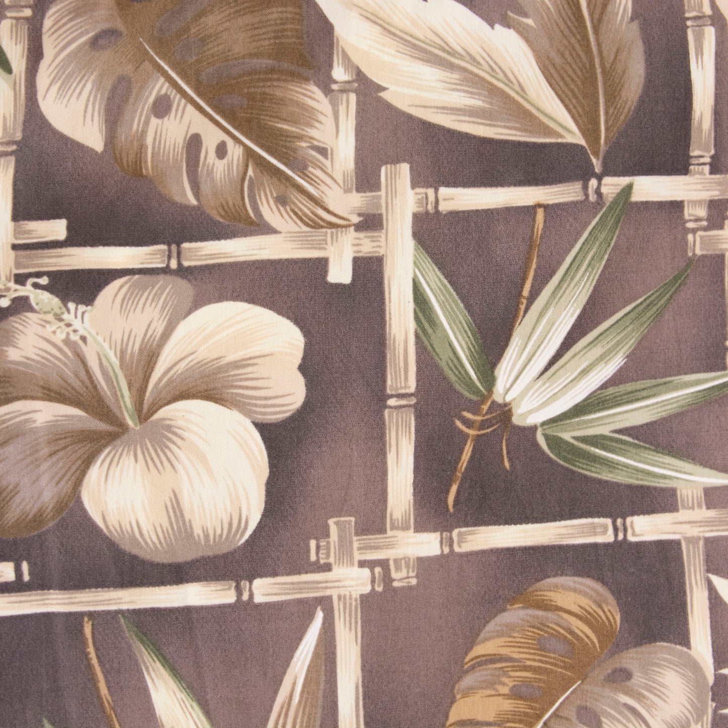 Camisa hawaiana marrón (XL) Pierre Cardin