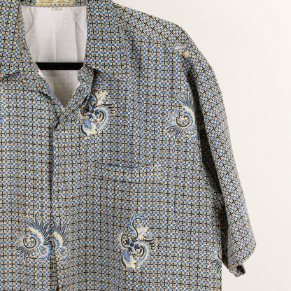 Camisa estampada azul (L) Damar Hade