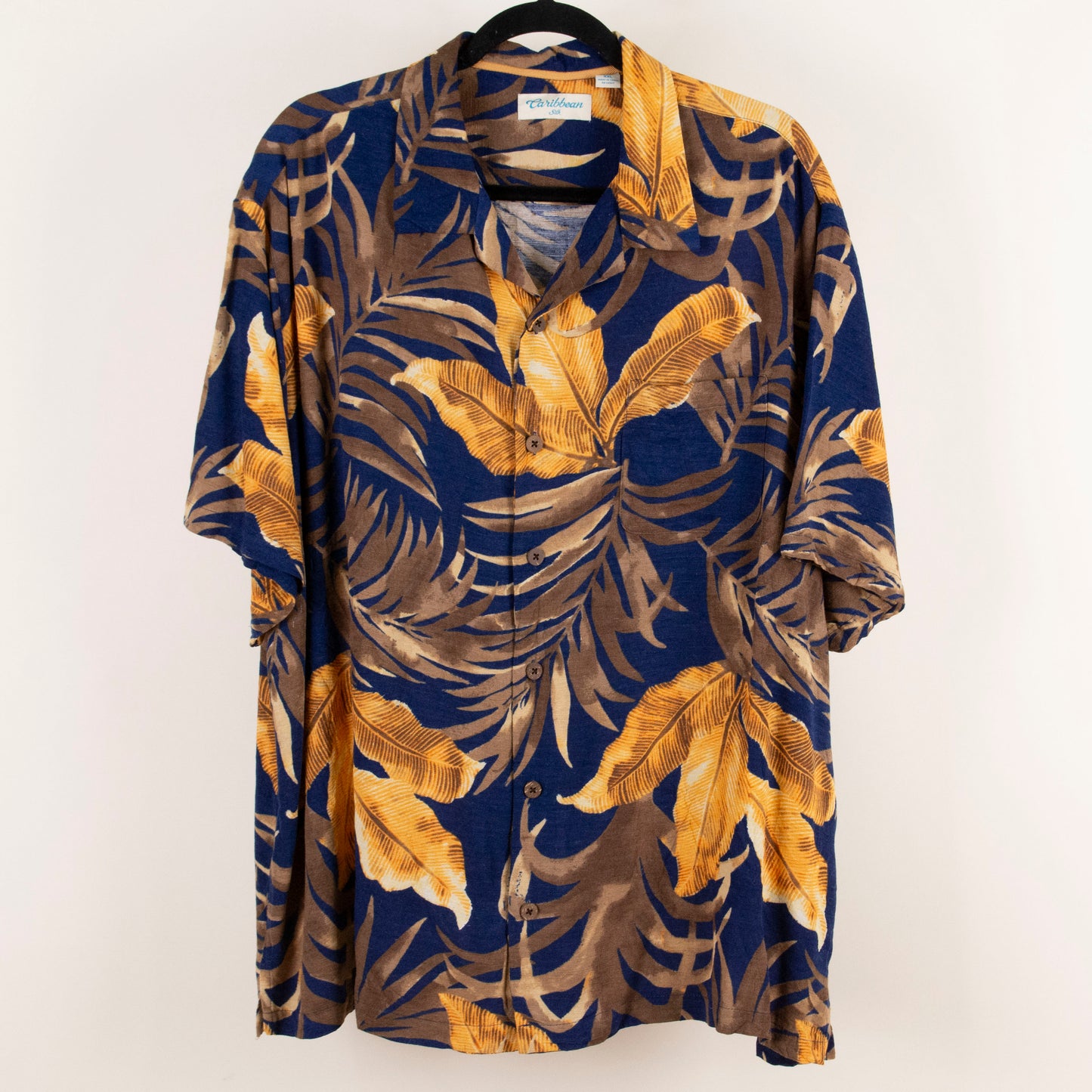 Camisa hawaiana azul marino (2XL) Caribbean